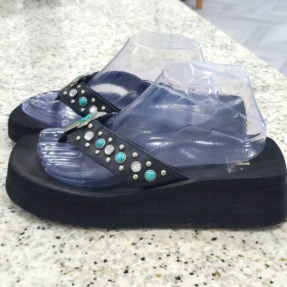 - Corkys jeweled sandals, size 9 - Picture 4 of 6